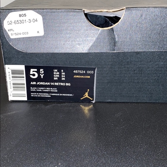 🔥Jordan Retro 14 “Last shot” size 5.5Y - Picture 9 of 9